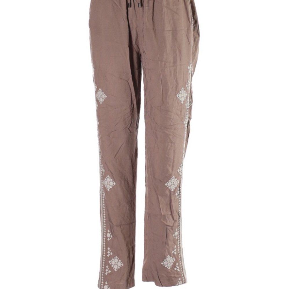 NWT Sundance tan pants embroidery detail medium - Picture 2 of 4